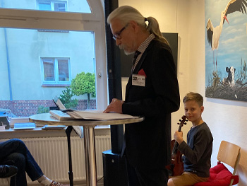 Frank Meier in der Galerie atelier22