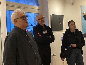 Maler Frank Meier in der Galerie atelier22